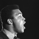 Ali speaks at an anti-war rally in Chicago in 1967. Photo credit: Charles Harrity/AP
